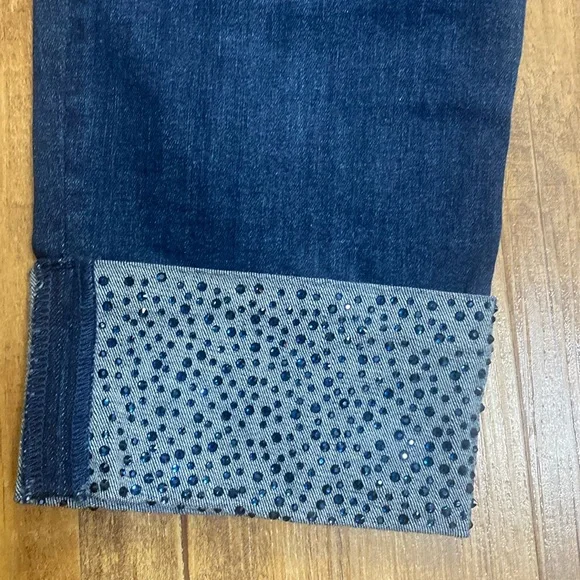 Chico's Blue Cropped Ankle Pants Stylish Comfort - Picture 6 of 8